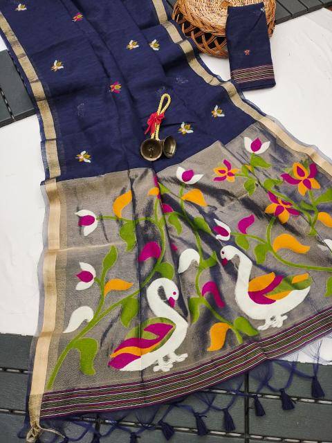 Akshara linen silk Wholesale sarees in Kolkata